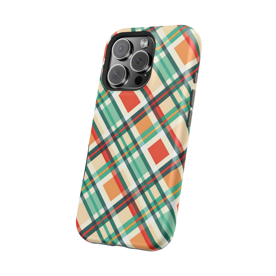 Checkered Plaid Magsafe Gift for Her Cute Phone Case for Iphone, | iPhone 16 | iPhone 15 Pro Max, Iphone 14 Pro Max, 13 12 11 10 9 8 7 - Studio40ParkLane