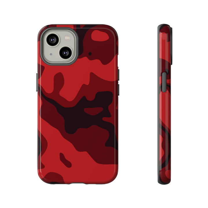Cool Phone Case | Red Camouflage, For iPhone 15 Case | iPhone 15 Pro Case, Iphone 14 Case, Iphone 14 Pro Max Case, Protective Iphone Case - Studio40ParkLane