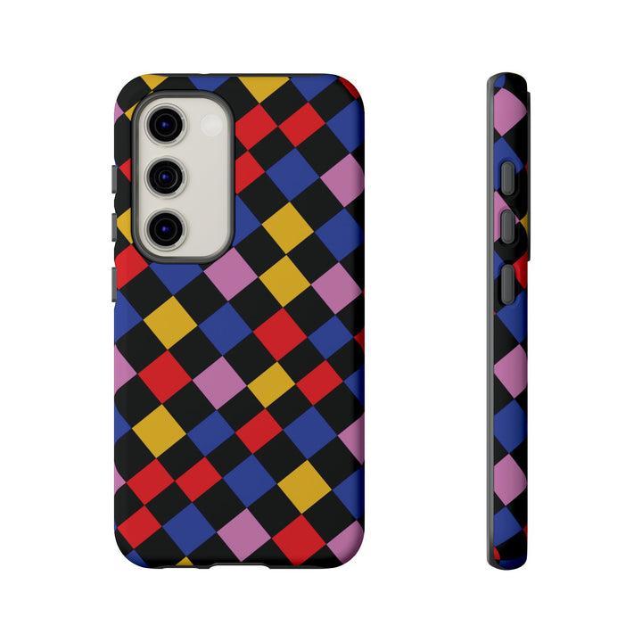 Aesthetic Tough Colorful Checkerboard Phone Case Premium - For iPhone 17 Pro Max iPhone 16 Pro iPhone 15 Iphone 14 Plus 13 Pro 12 11 10 XR - Studio40ParkLane