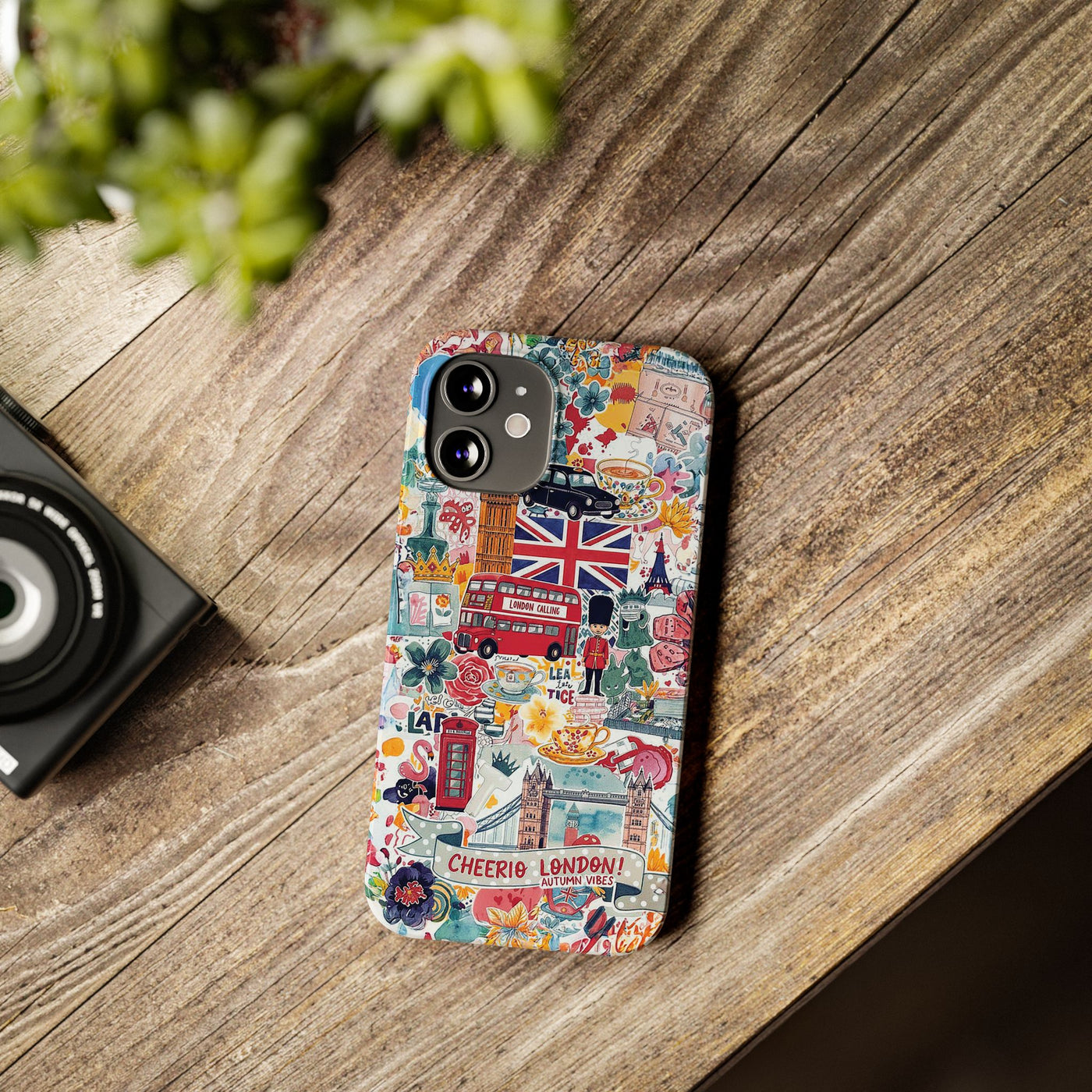 Slim London England Coquette Collage Cute Phone Case for Iphone 17 - | iPhone 16 Pro Max Case | iPhone 15 Case Iphone 14 13 12 11 10 9 8 7 - Studio40ParkLane