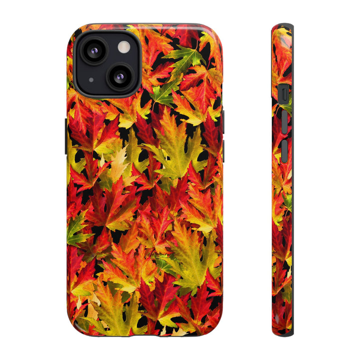 Fall Leaves Impact Resistant, Cute Phone Cases for Samsung S24, S23, S22, S21, IPhone 15 pro Iphone 14 pro Iphone 13 IPhone 12 Iphone 11 - Studio40ParkLane
