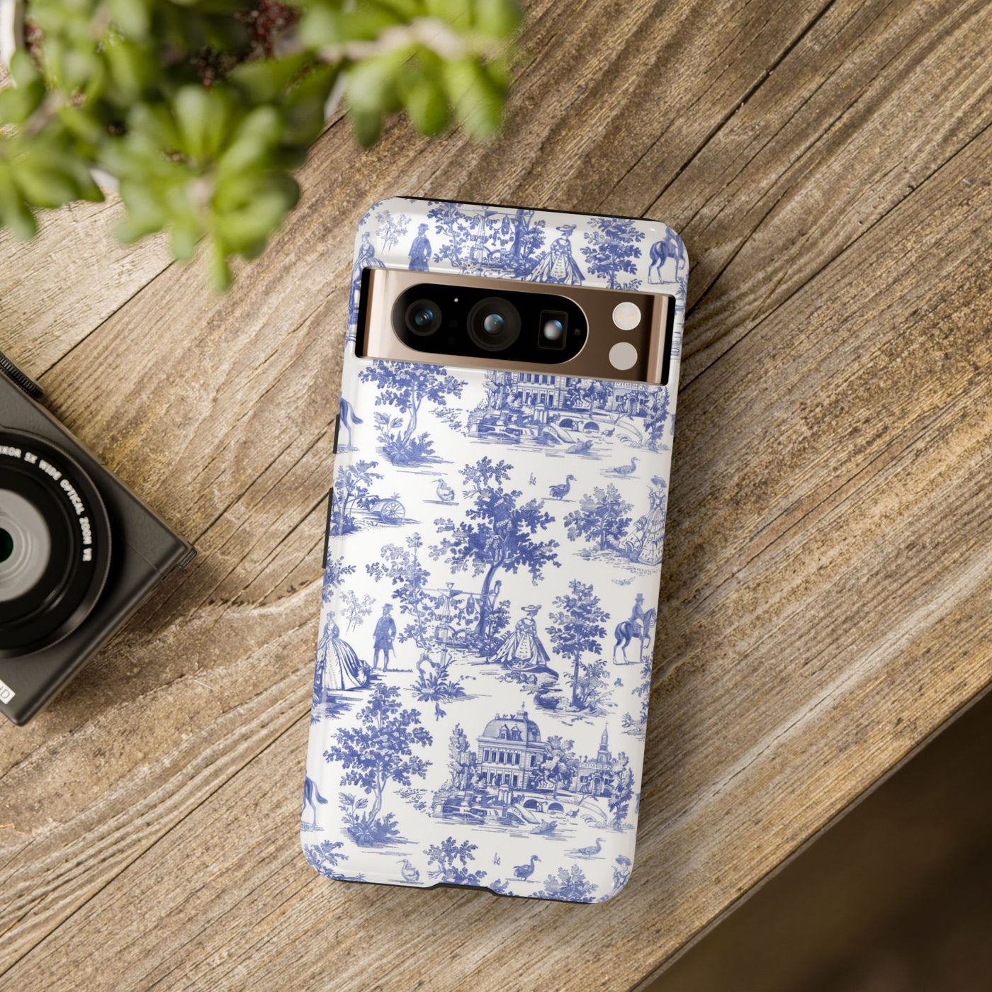 Premium Tough French Toile Gift for Her Cute Phone Cases for Samsung S25 S24, S23, S22, S21, Iphone, 16, 15, 14, 13 Pro Max Ultra - Studio40ParkLane