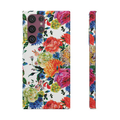 Snap Spring Flowers Cute Phone Cases for Samsung S24, S23, S22, S21, S20, Plus and Ultra, Iphone 16 Pro Max, Iphone 15, 14, 13, 12, 11, 10 - Studio40ParkLane