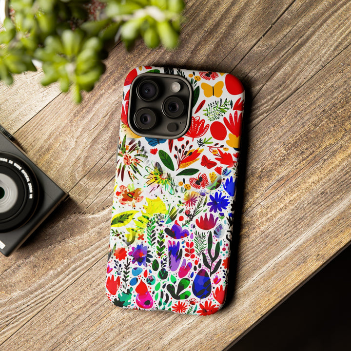 Impact Resistant, Colored Flowers, Cute Phone Cases for Samsung S24, S23, S22, S21, IPhone 15 pro Iphone 14 pro Iphone 13 IPhone 12 Iphone 11 - Studio40ParkLane