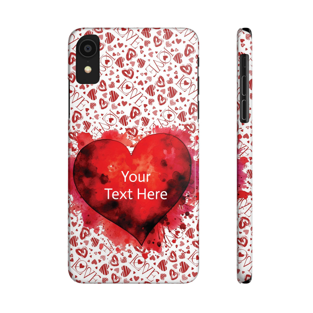 Slim Cute Phone Cases for Iphone - | iPhone 15 Case | iPhone 15 Pro Max Case, Iphone 14 Case, Iphone 14 Pro Max, Iphone 13, Valentine Hearts Love - Studio40ParkLane