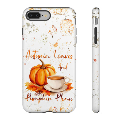 Impact Resistant, Fall Leaves Pumpkin Pie, Cute Phone Cases for Samsung S24, S23, S22, S21, IPhone 15 pro Iphone 14 pro Iphone 13 IPhone 12 Iphone 11