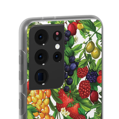 Cute Flexi Phone Cases, For Samsung Galaxy and Iphone, Summer Mixed Fruit, Galaxy S23 Phone Case, Samsung S22 Case, Samsung S21, Iphone 15, Iphone 14, Iphone 13