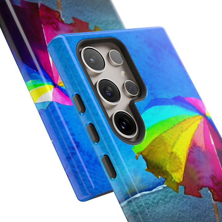 Cute Samsung Case | Cool Iphone Case | Summer Colorful Beach Parasol, Samsung S24, S23, S22, S21, IPhone 15 Case | Iphone 14 Case, Iphone 13 Case - Studio40ParkLane