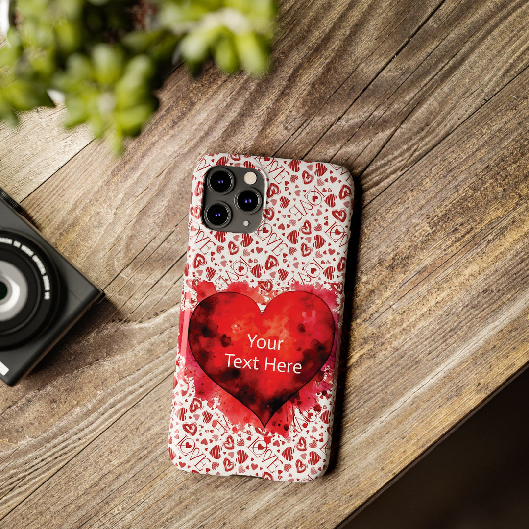 Slim Cute Phone Cases for Iphone - | iPhone 15 Case | iPhone 15 Pro Max Case, Iphone 14 Case, Iphone 14 Pro Max, Iphone 13, Valentine Hearts Love - Studio40ParkLane