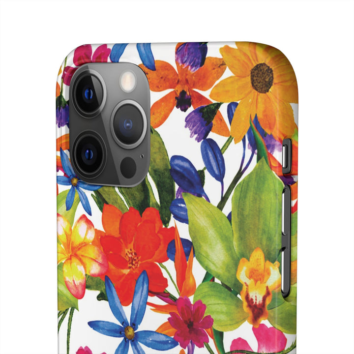 Sleek Snap Colorful Flowers Cute Phone Case for iPhone 16 15 14 13 12 11 X Xs Max Xr Pro Plus Samsung Galaxy S24 S23 S22 S21 S20 Note Ultra