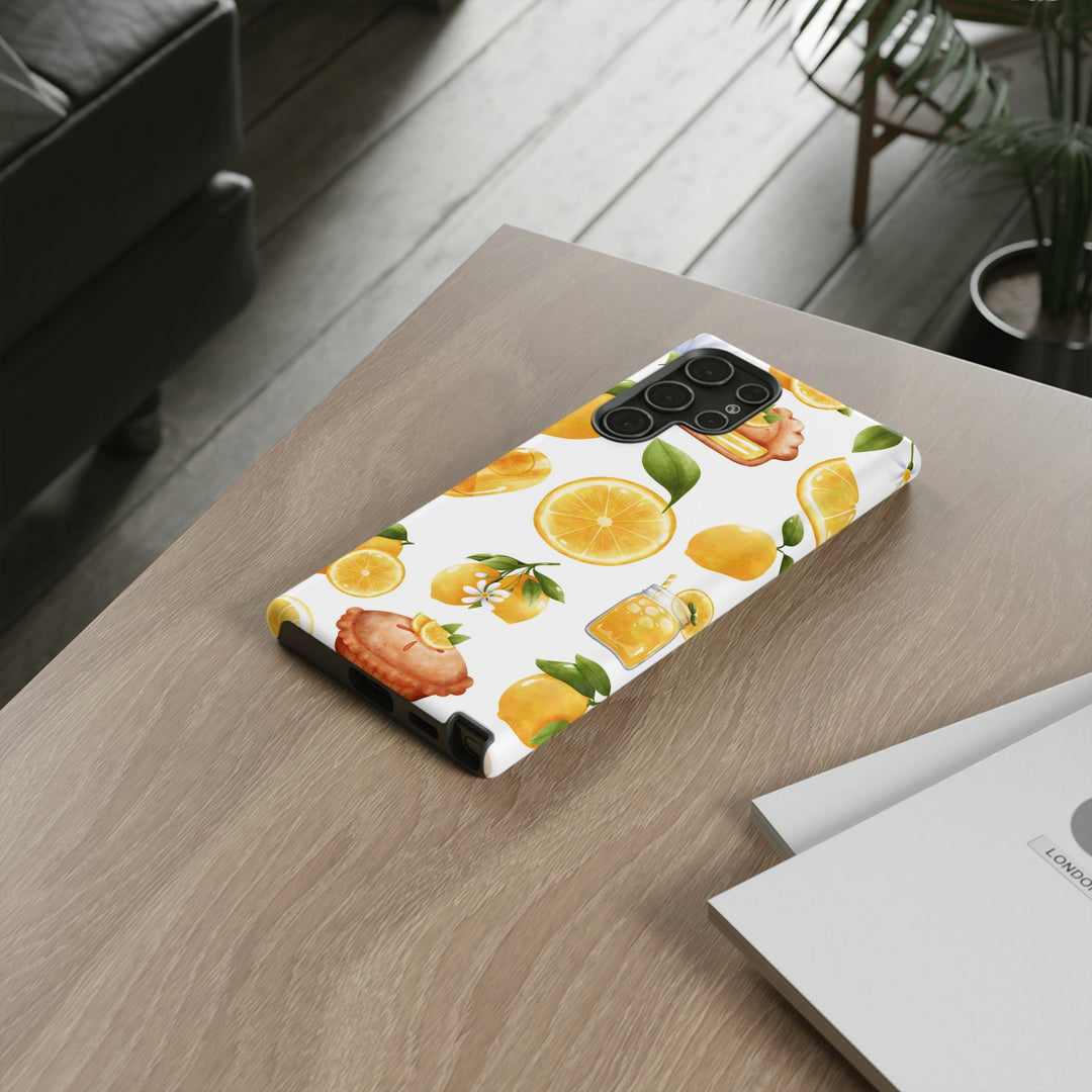 Cute Samsung Phone Case | Aesthetic Samsung Phone Case | Galaxy S23, S22, S21, S20 | Summer Fruit Lemons, Protective Phone Case - Studio40ParkLane