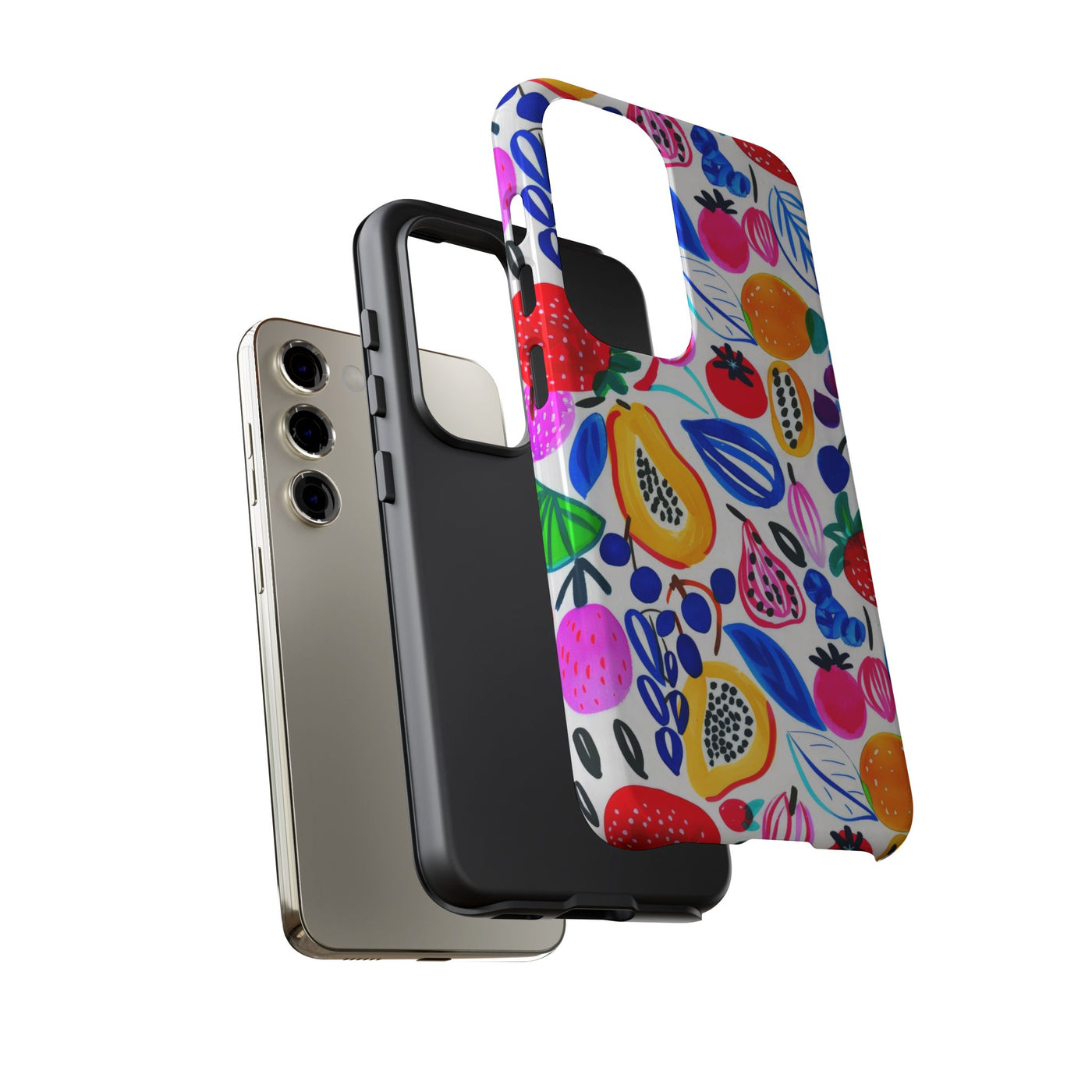 Cute Samsung Phone Case | Aesthetic Samsung Phone Case | Galaxy S23, S22, S21, S20 | Summer Fruit Cocktail, Protective Phone Case