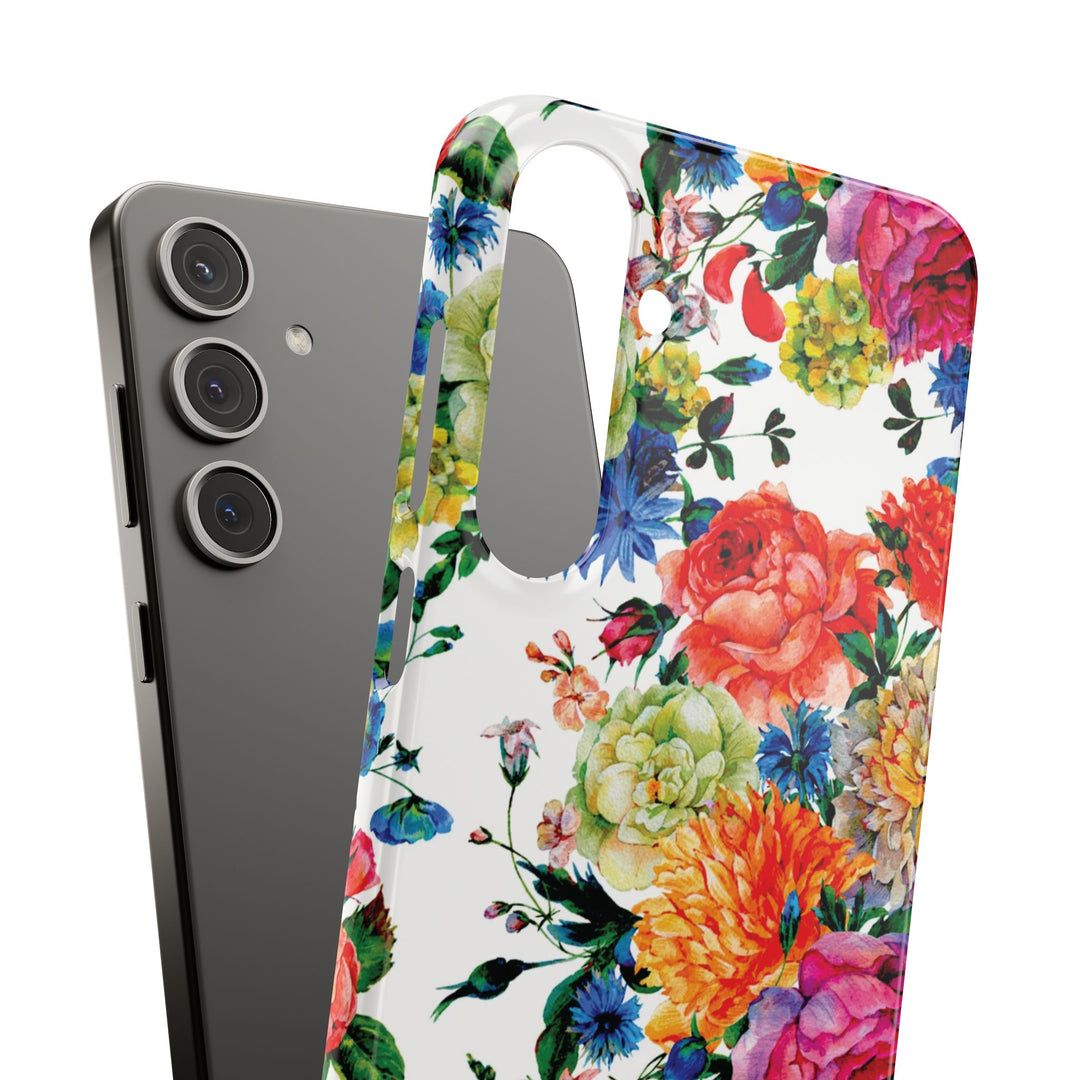 Sleek Snap Colorful Flowers Cute Phone Case for iPhone 16 15 14 13 12 11 X Xs Max Xr Pro Plus Samsung Galaxy S24 S23 S22 S21 S20 Note Ultra