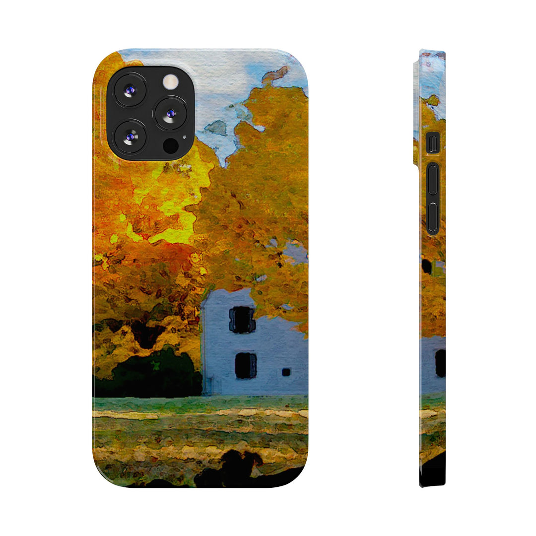 Slim Cute Phone Cases for Iphone - | iPhone 15 Case | iPhone 15 Pro Max Case, Iphone 14 Case, Iphone 14 Pro Max, Iphone 13, New England Fall Leaves - Studio40ParkLane