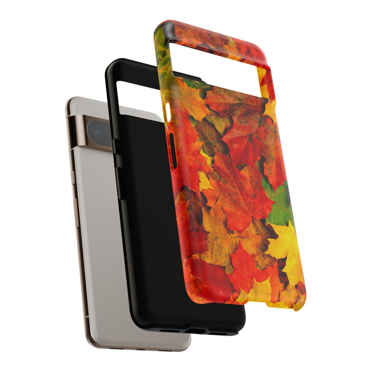 Fall Leaves Impact Resistant, Cute Phone Cases for Samsung S24, S23, S22, S21, IPhone 15 pro Iphone 14 pro Iphone 13 IPhone 12 Iphone 11 - Studio40ParkLane