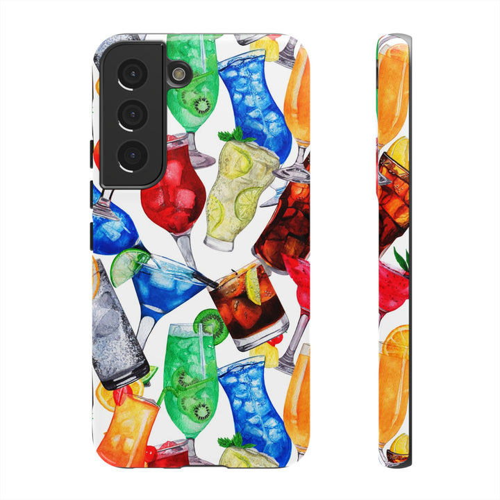 Cute Samsung Case | Cool Iphone Case | Summer Fruit Cocktail, Samsung S24, S23, S22, S21, IPhone 15 Case | Iphone 14 Case, Iphone 13 Case - Studio40ParkLane