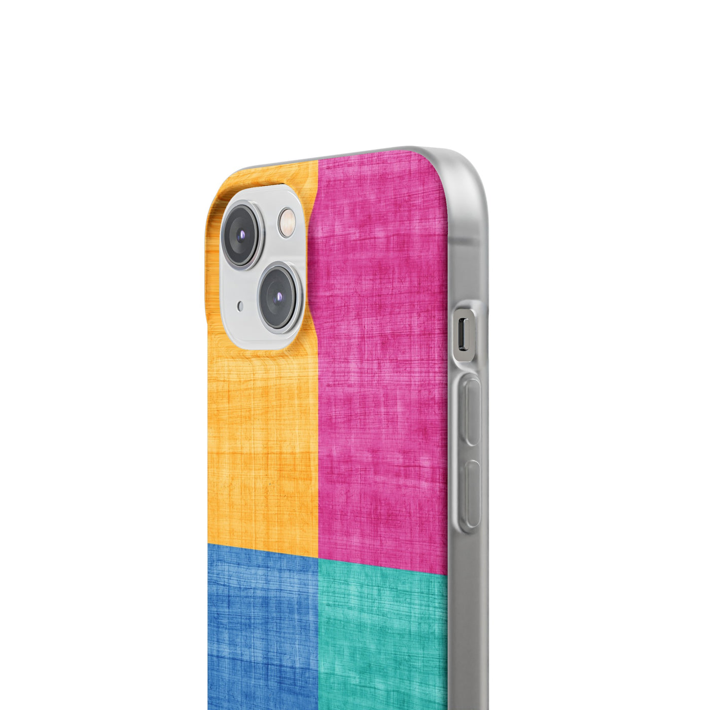 Cute Flexi Phone Cases, Abstract Colored Blocks, Compatible with Samsung Galaxy S23, Samsung S22, Samsung S21, Samsung S20, Galaxy S20 Ultra