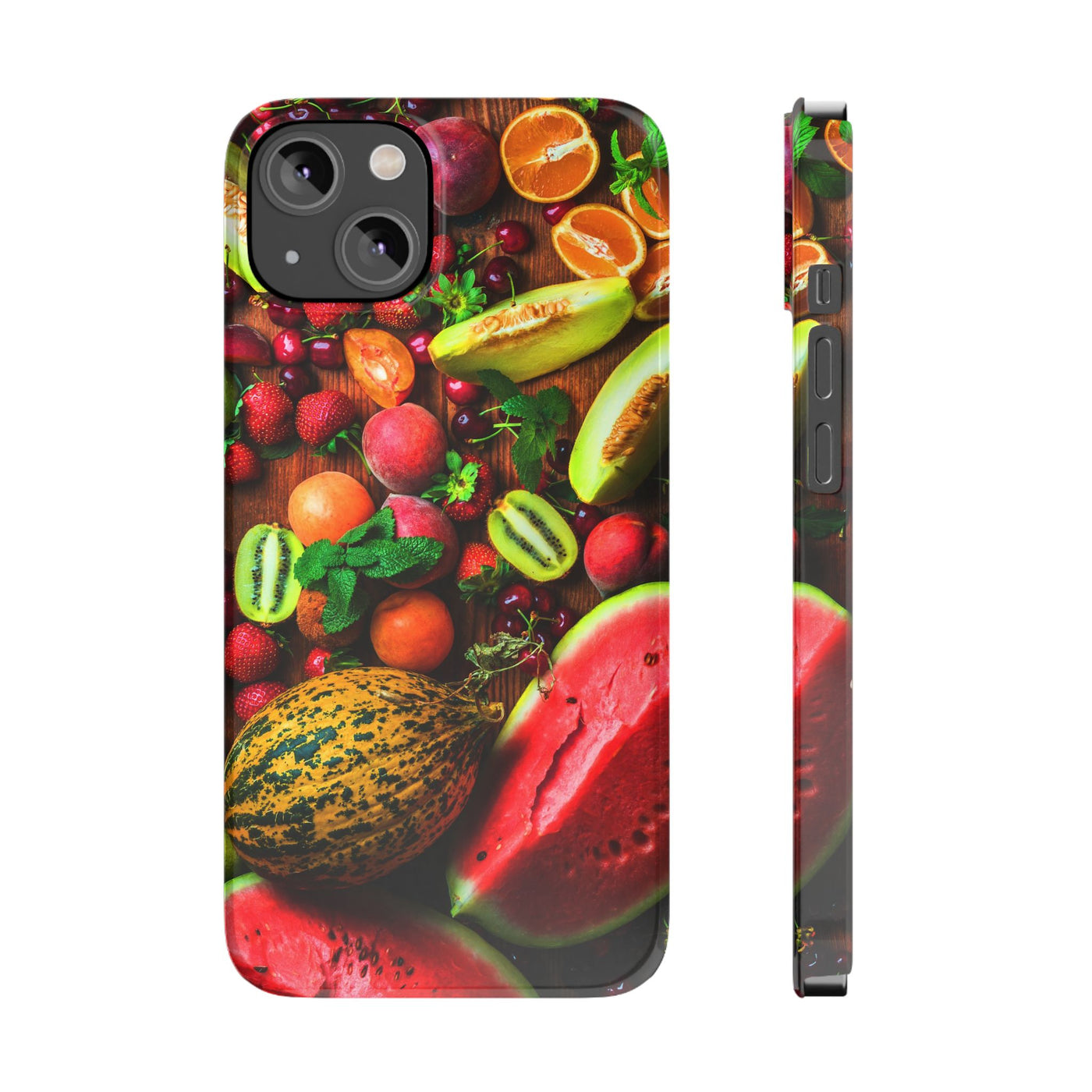 Slim Fall Fruit Collage Phone Cases for Iphone 16 | iPhone 15 Case | iPhone 15 Pro Max Case, Iphone 14, Iphone 14 Pro Max, Iphone 13, Slim Mom Dad Gift