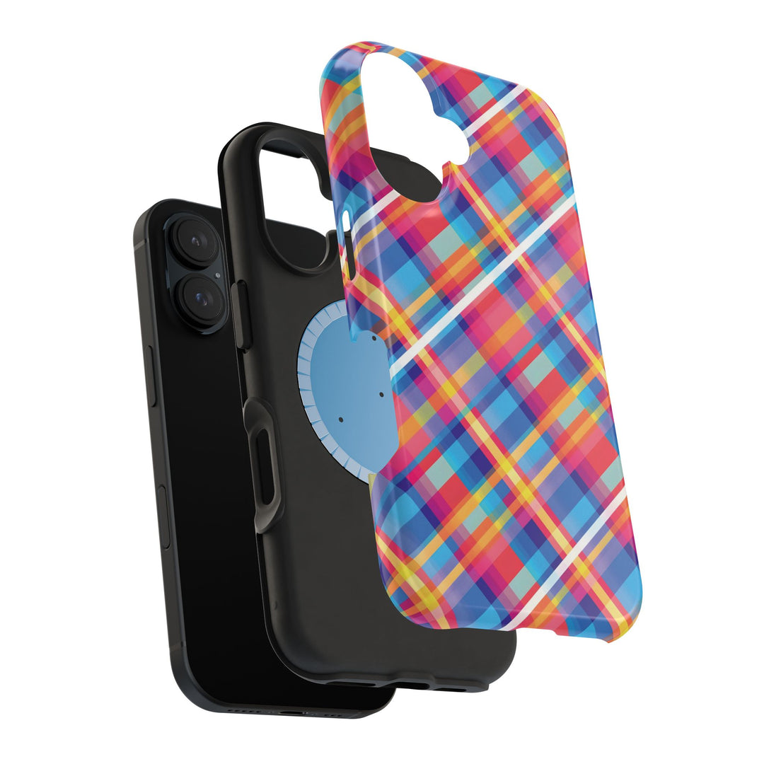 Checkered Plaid Magsafe Gift for Her Cute Phone Case for Iphone, | iPhone 16 | iPhone 15 Pro Max, Iphone 14 Pro Max, 13 12 11 10 9 8 7 - Studio40ParkLane