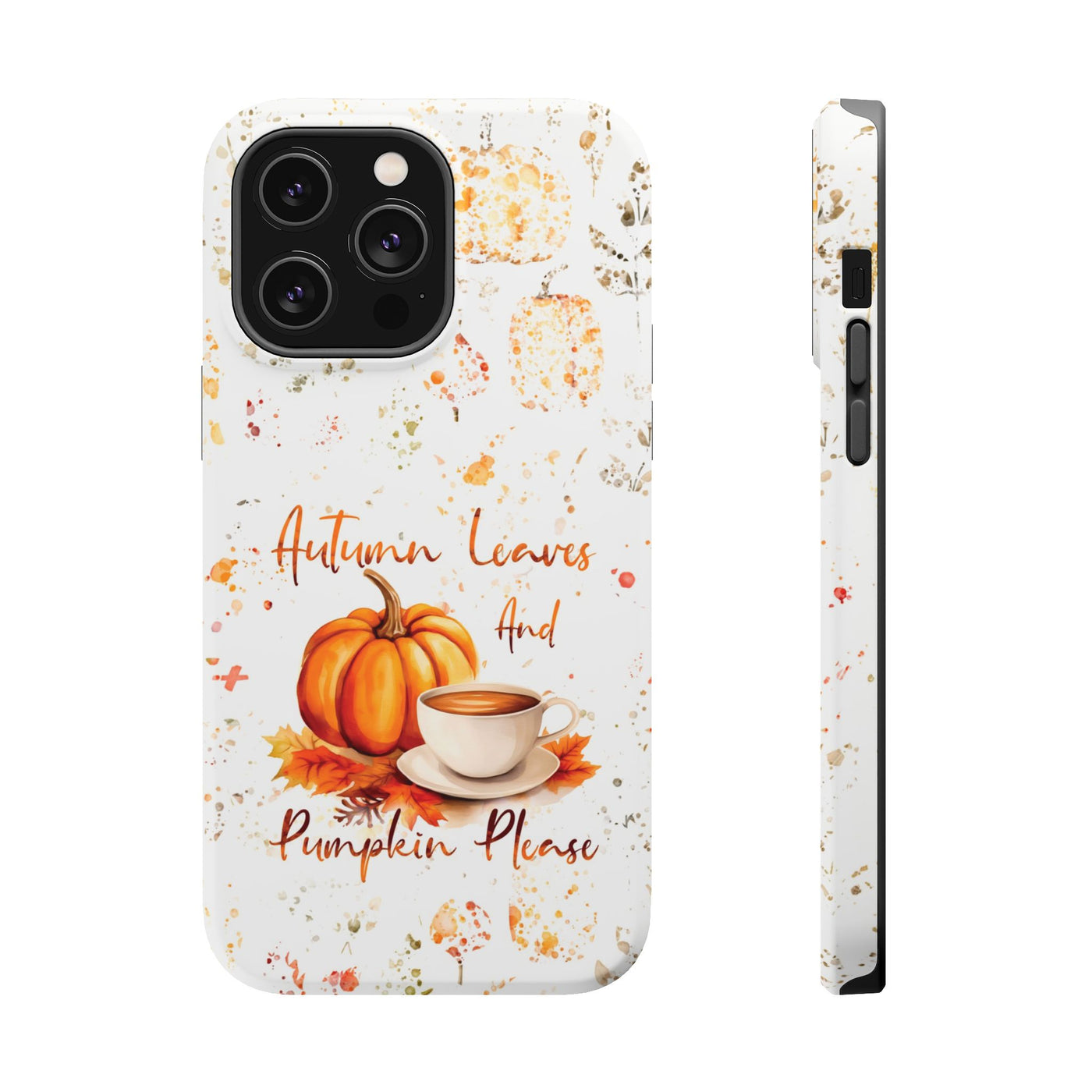 Fall Leaves Pumpkins Tough Magsafe Cute Phone Cases for Iphone | iPhone 15 Case | iPhone 15 Pro Max Case, Iphone 14, Iphone 14 13 12 11 10 9 8 7 - Studio40ParkLane