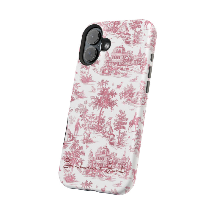 Magsafe French Toile Personalized Initial Custom Gift Cute Phone Cases for Iphone 16 Pro Max | iPhone 15, Pro Max Case, Iphone 14, 13, 12, 11, 10 - Studio40ParkLane