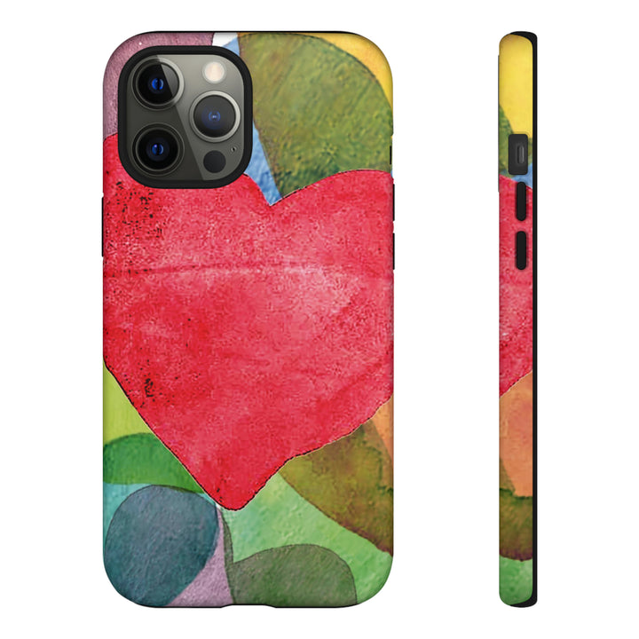 Cute IPhone Case | iPhone 15 Case | iPhone 15 Pro Max Case, Iphone 14 Case, Iphone 14 Pro Max Case IPhone Case for Art Lovers, Red Heart - Studio40ParkLane