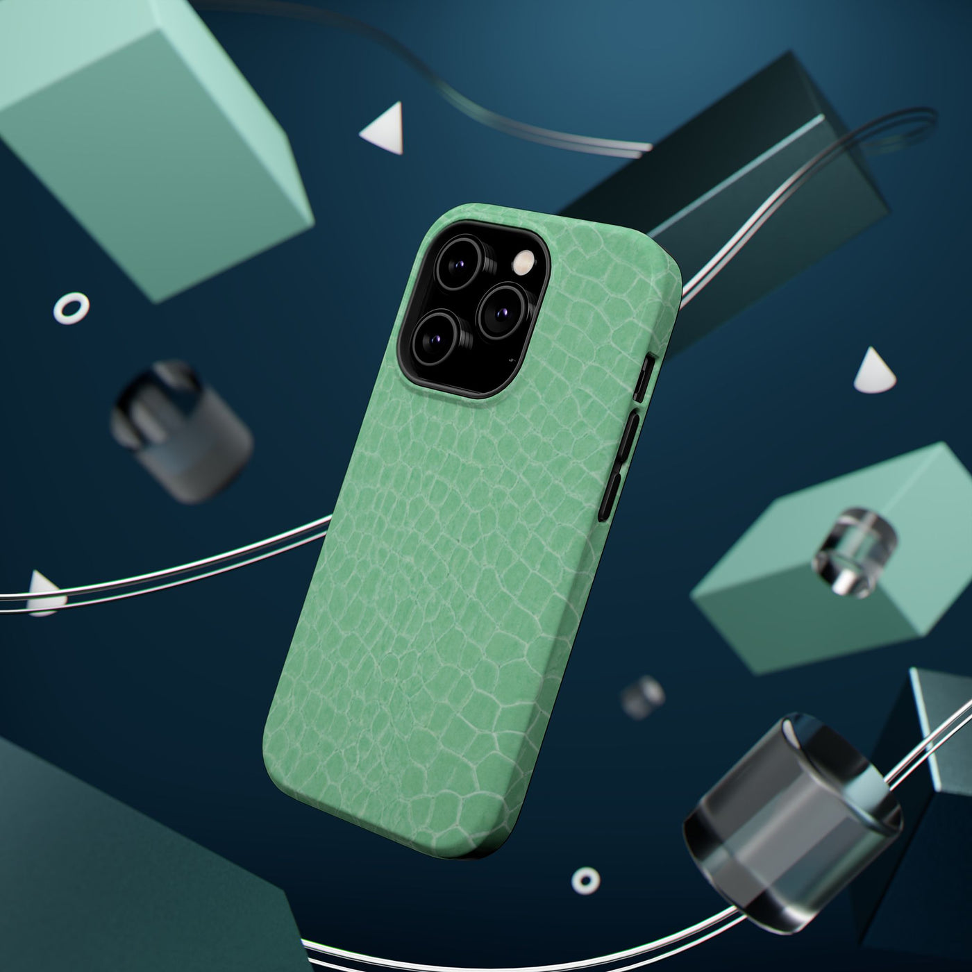 Non Leather Mint Color Pattern Magsafe Cute Phone Case for Iphone Gift for Her, | iPhone 15 Case | iPhone 15 Pro Max Case, Iphone 14, Iphone 14 Pro Max, Iphone 13, Iphone 16 - Studio40ParkLane