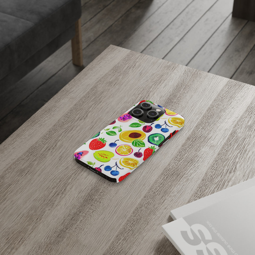 Slim Cute Phone Cases for Iphone | iPhone 15 Case | iPhone 15 Pro Max Case, Iphone 14, Iphone 14 Pro Max, Iphone 13, Summer Fruit Mix - Studio40ParkLane