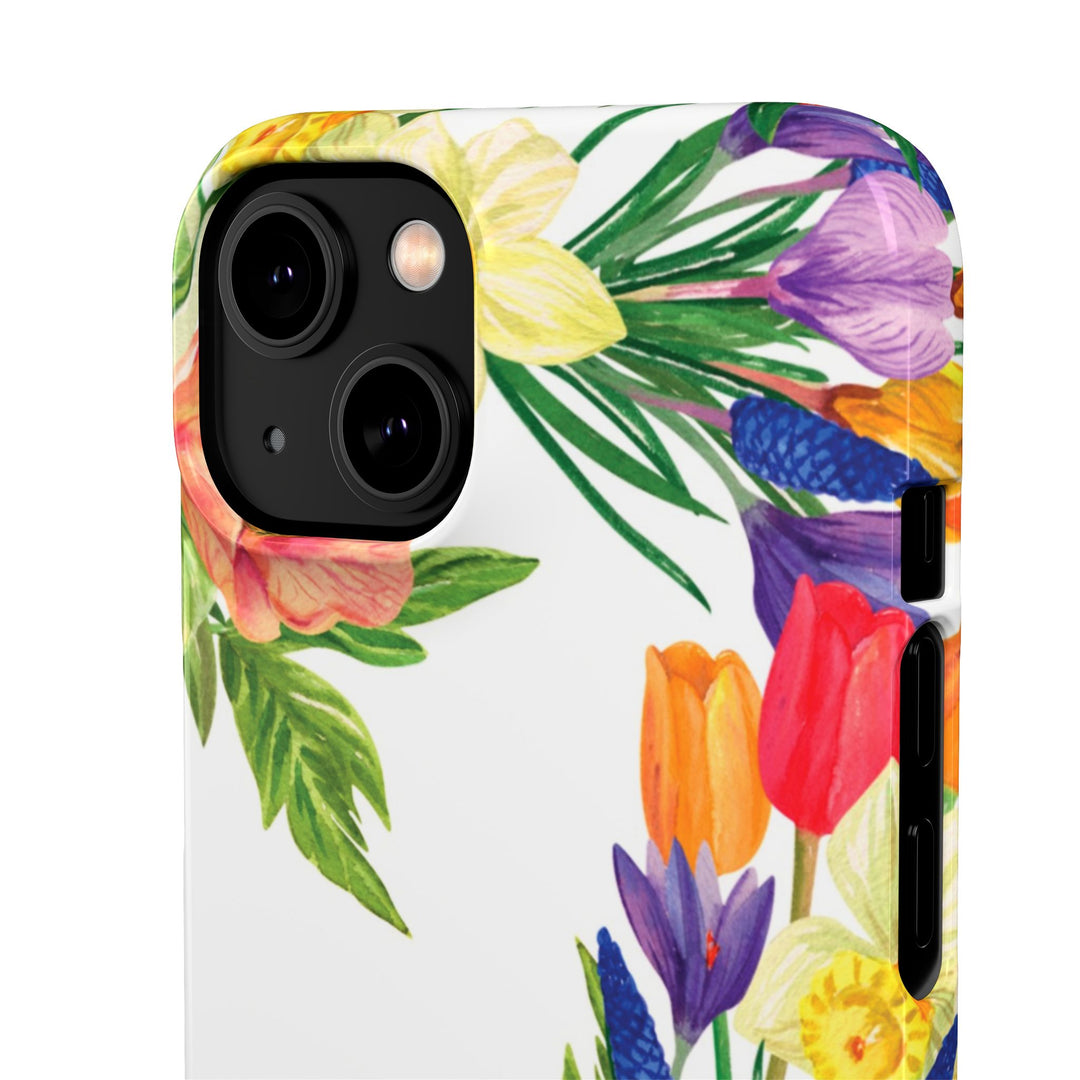 Sleek Snap Spring Summer Flowers Cute Phone Case for iPhone 16 15 14 13 12 11 X Xs Max Xr Pro Plus Samsung Galaxy S24 S23 S22 S21 S20 Ultra