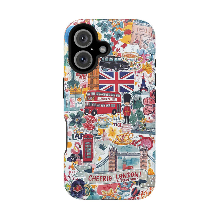 London England Coquette Collage Tough Magsafe Cute Phone Cases for Iphone | iPhone 17 Pro Max Case, Iphone 16, Iphone 15 14 13 12 11 10 9 - Studio40ParkLane