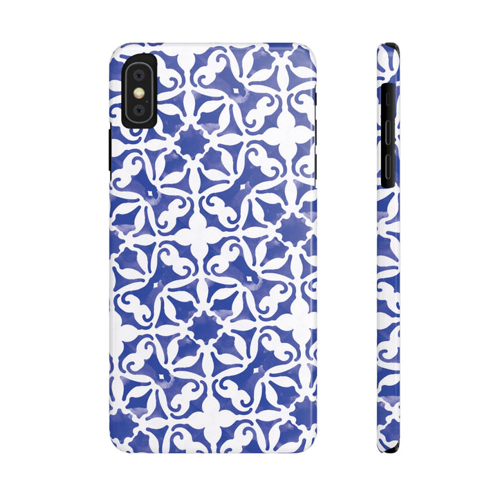 Slim Blue Mosaic Gift for Her Cute Phone Cases for Iphone 16 Case | iPhone 15 Case | iPhone 15 Pro Max Case, Iphone 14, Iphone 14 Pro Max, Iphone 13, 11,10,8,7 - Studio40ParkLane