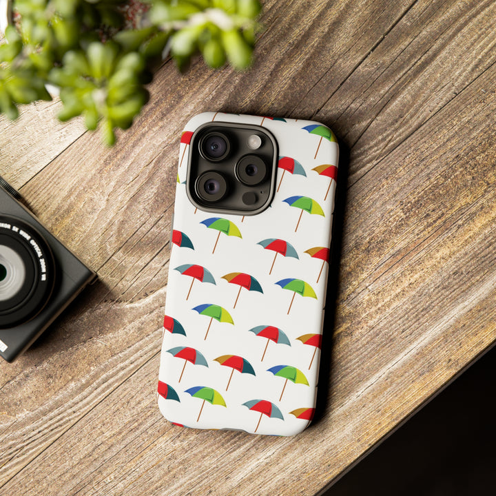 Cute IPhone Case | Colorful Beach Parasols, iPhone 15 Case | iPhone 15 Pro Case, Iphone 14 Case, Iphone 14 Pro Max Case, Protective Iphone Case - Studio40ParkLane