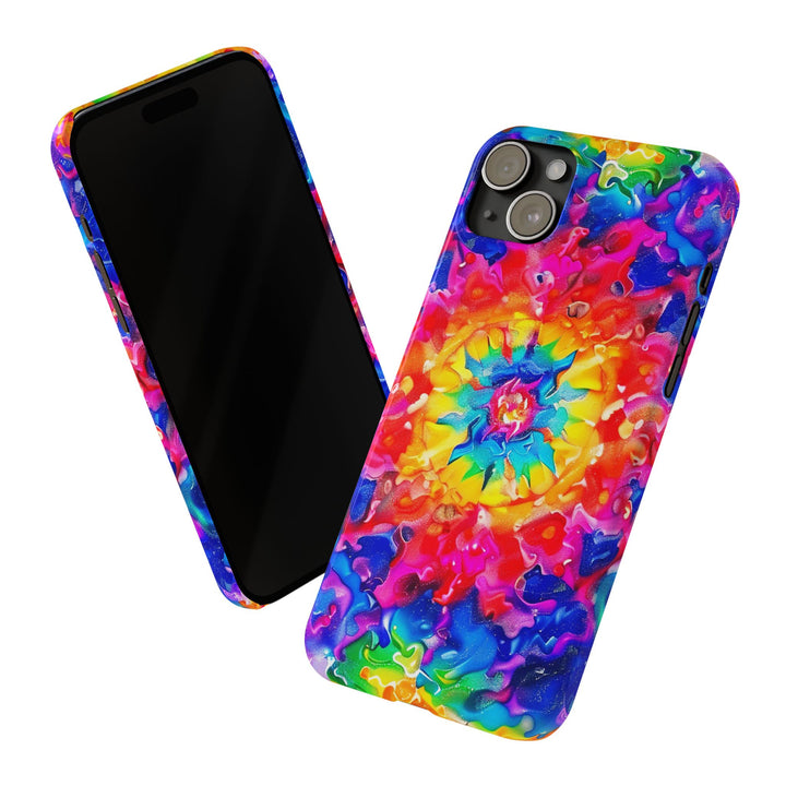 Slim Tie Dye Faux Glitter Gift for Her Cute Phone Cases for Iphone 16 Pro Max | iPhone 15 Case | iPhone 15 Pro Max Case, Iphone 14, Iphone 14 Pro Max, Iphone 13 12 11 8 7 - Studio40ParkLane