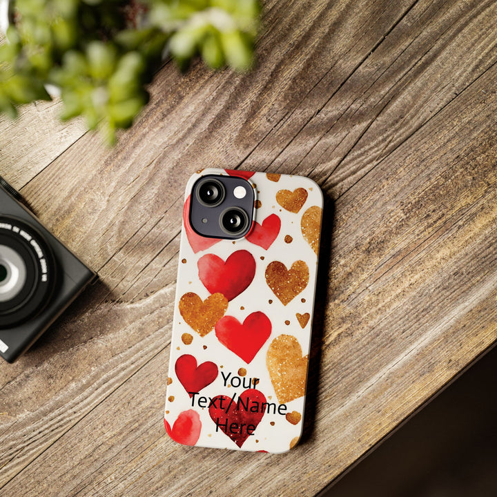 Slim Custom Personalized Valentine Love Gift for Her Cute Phone Cases for Iphone 16 Pro Max | iPhone 15 Case | iPhone 15 Pro Max Case, Iphone 14 - Studio40ParkLane