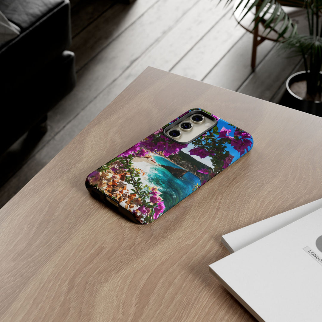 Impact Resistant, Bougainvillea Seaview, Cute Phone Cases for Samsung S24, S23, S22, S21, IPhone 15 pro Iphone 14 pro Iphone 13 IPhone 12 Iphone 11 - Studio40ParkLane