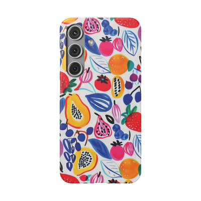 Snap Summer Fruit Gift for Her Cute Phone Cases for Samsung Galaxy S24, S23, S22, S21, S20, Plus, Ultra, Iphone 16, 15, 14, Pro and Max