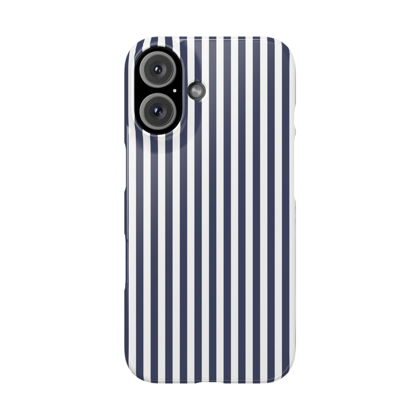 Slim Navy Blue Striped Cute Phone Case for Iphone 16 - | iPhone 15 Pro Max Case | iPhone 14 Case Iphone 13 12 11 10 9 8 7 XS X Gift for Her - Studio40ParkLane