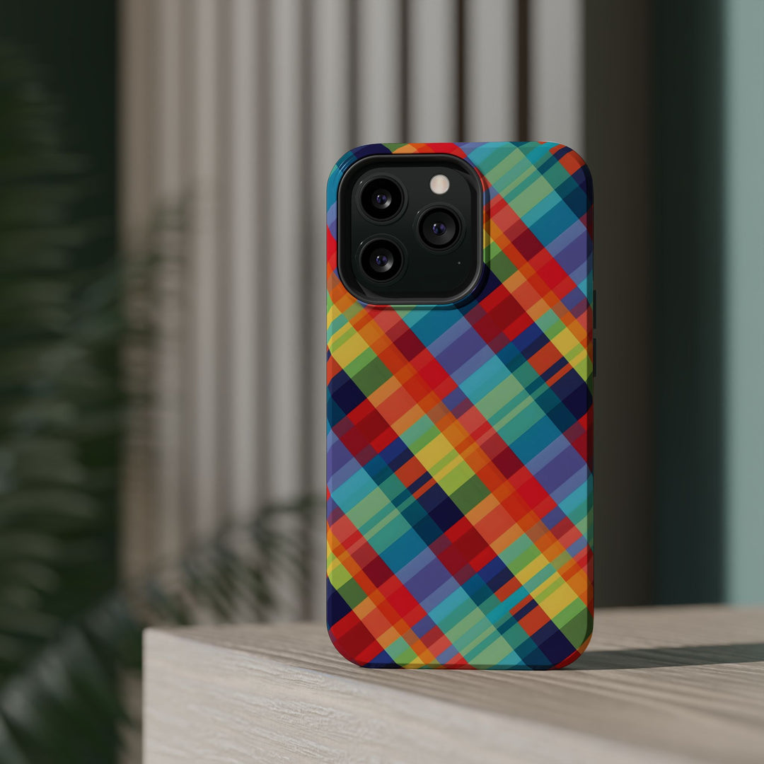 Checkered Plaid Magsafe Gift for Her Cute Phone Case for Iphone, | iPhone 16 | iPhone 15 Pro Max, Iphone 14 Pro Max, 13 12 11 10 9 8 7 - Studio40ParkLane