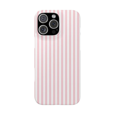 Slim Sweet Pink Striped Cute Phone Case for Iphone 16 - | iPhone 15 Pro Max Case | iPhone 14 Case Iphone 13 12 11 10 9 8 7 X XS Gift for Her