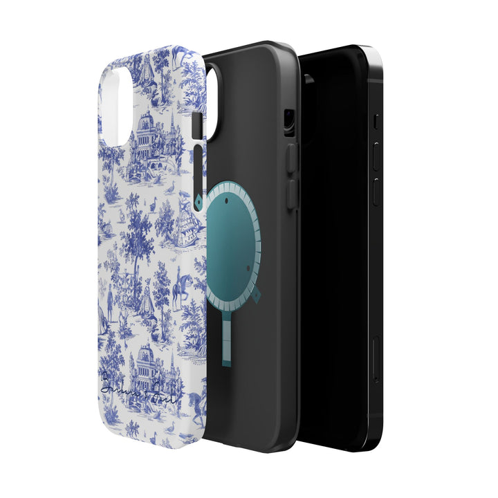Magsafe French Toile Personalized Initial Custom Gift Cute Phone Cases for Iphone 16 Pro Max | iPhone 15, Pro Max Case, Iphone 14, 13, 12, 11, 10 - Studio40ParkLane