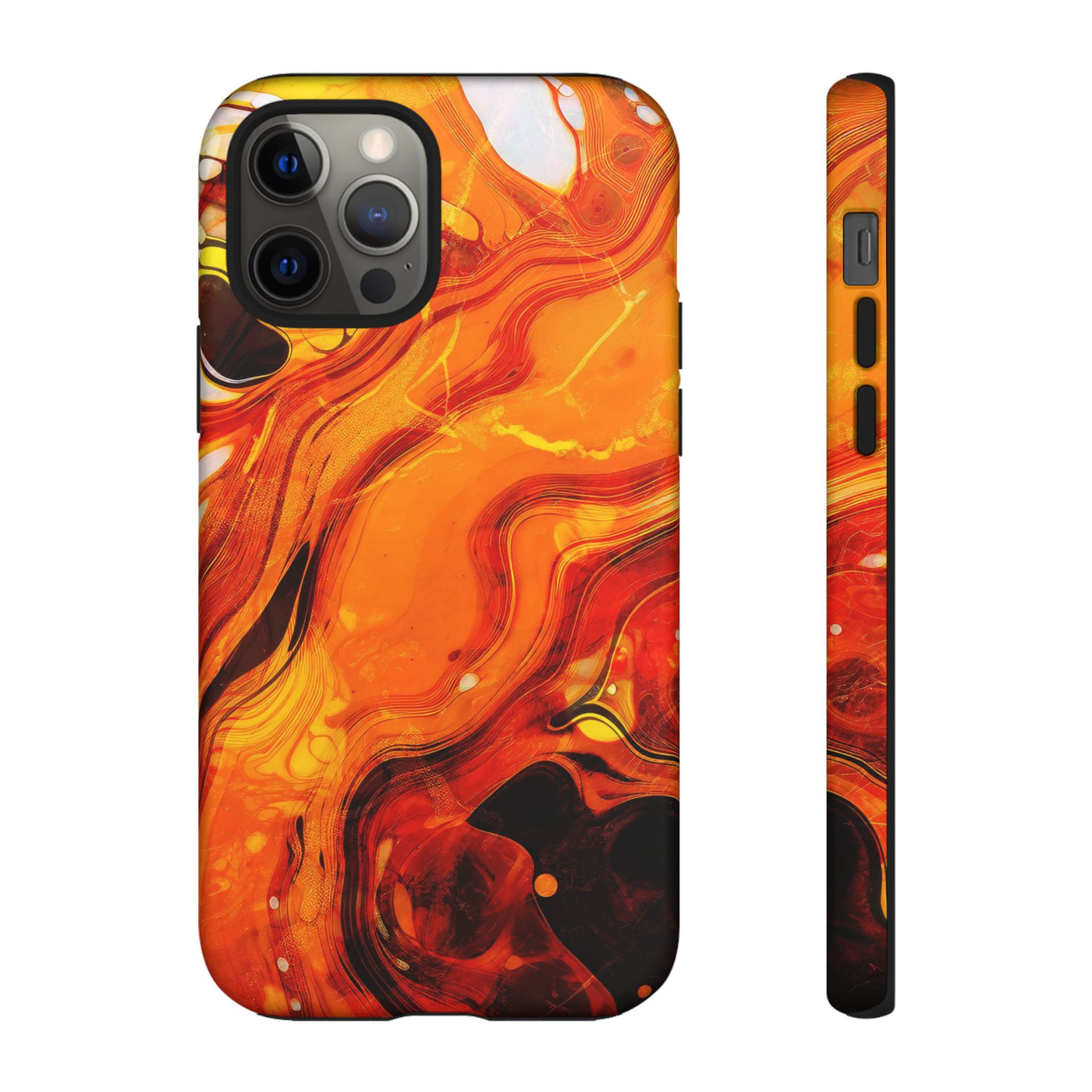 Impact Resistant, Fall Colors Marble, Cute Phone Cases for Samsung S24, S23, S22, S21, IPhone 15 pro Iphone 14 pro Iphone 13 IPhone 12 Iphone 11