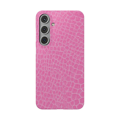 Snap Non Leather Pink Color Pattern Gift for Her Cute Phone Cases for Samsung Galaxy S24, S23, S22, S21, S20, Plus, Ultra, Iphone 16, 15, 14, Pro and Max - Studio40ParkLane