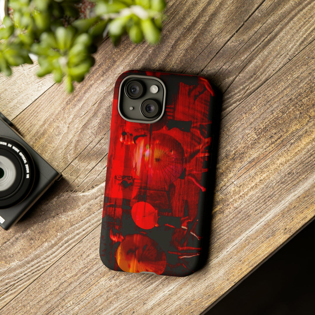 Cute IPhone Case | iPhone 15 Case | iPhone 15 Pro Max Case, Iphone 14 Case, Iphone 14 Pro Max Case IPhone Case for Art Lovers, Sunset Dance Red - Studio40ParkLane
