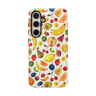 Impact Resistant, Mixed Fruits, Cute Phone Cases for Samsung S24, S23, S22, S21, IPhone 15 pro Iphone 14 pro Iphone 13 IPhone 12 Iphone 11