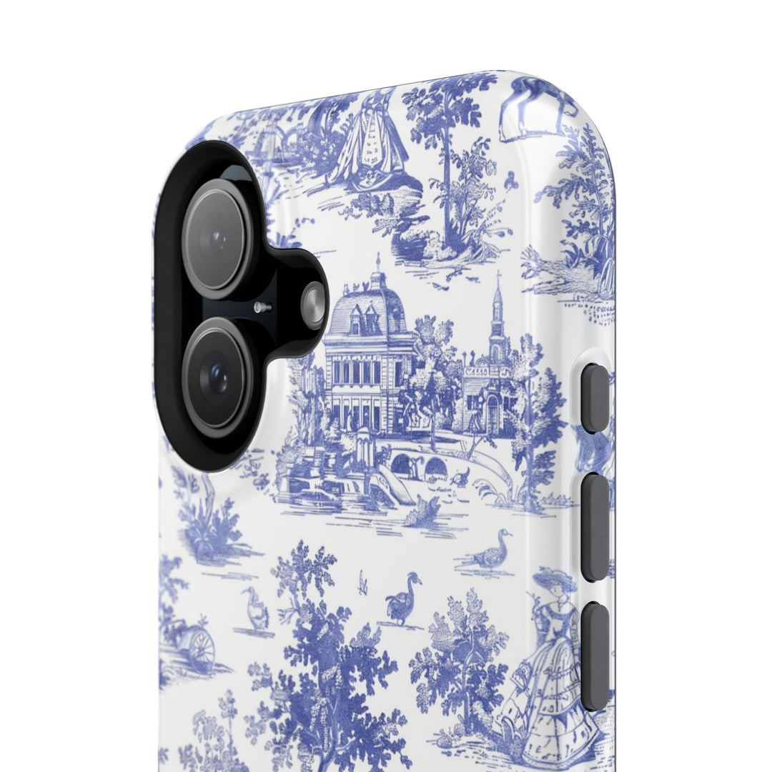 Magsafe French Toile Personalized Initial Custom Gift Cute Phone Cases for Iphone 16 Pro Max | iPhone 15, Pro Max Case, Iphone 14, 13, 12, 11, 10 - Studio40ParkLane