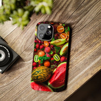 Slim Fall Fruit Collage Phone Cases for Iphone 16 | iPhone 15 Case | iPhone 15 Pro Max Case, Iphone 14, Iphone 14 Pro Max, Iphone 13, Slim Mom Dad Gift