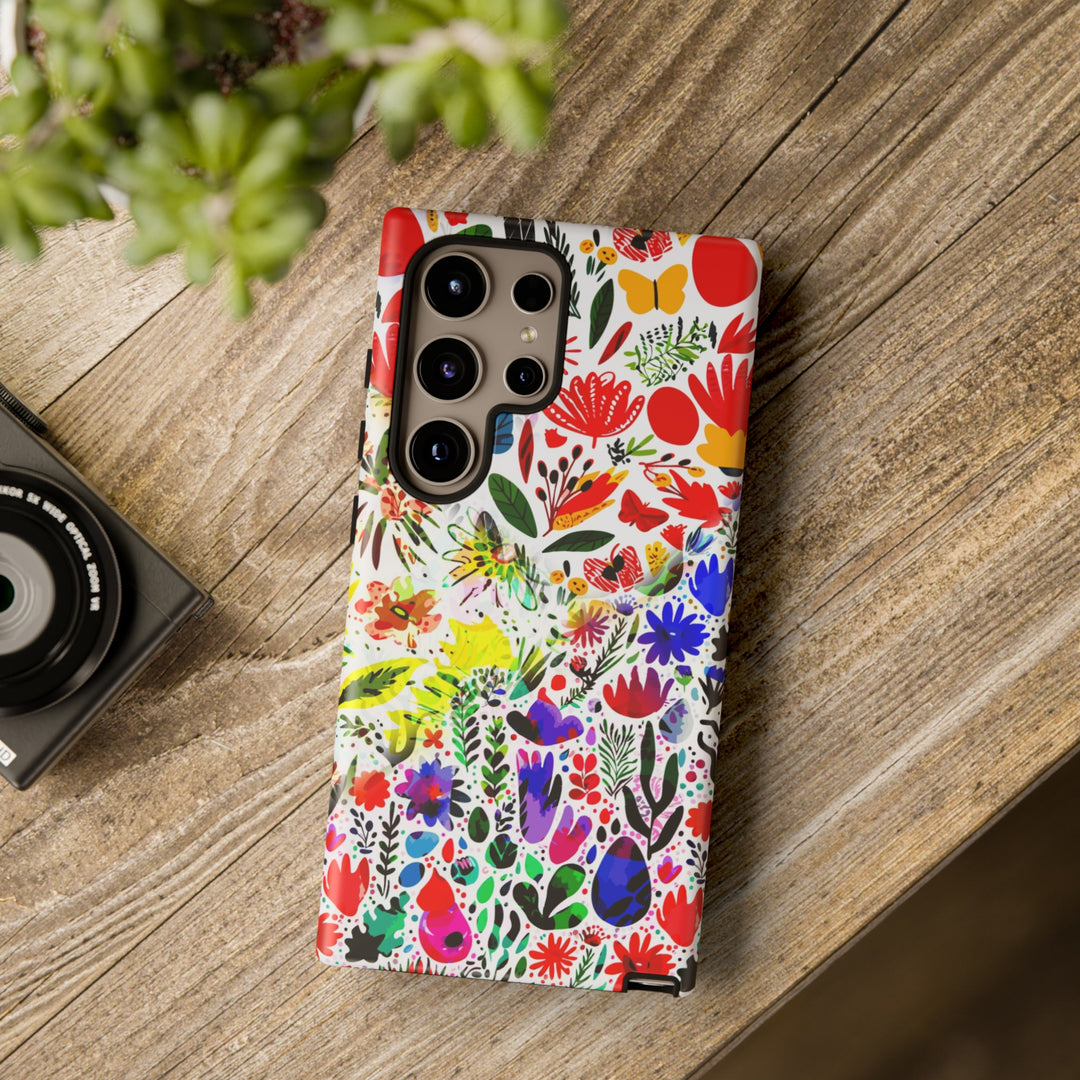 Impact Resistant, Colored Flowers, Cute Phone Cases for Samsung S24, S23, S22, S21, IPhone 15 pro Iphone 14 pro Iphone 13 IPhone 12 Iphone 11 - Studio40ParkLane