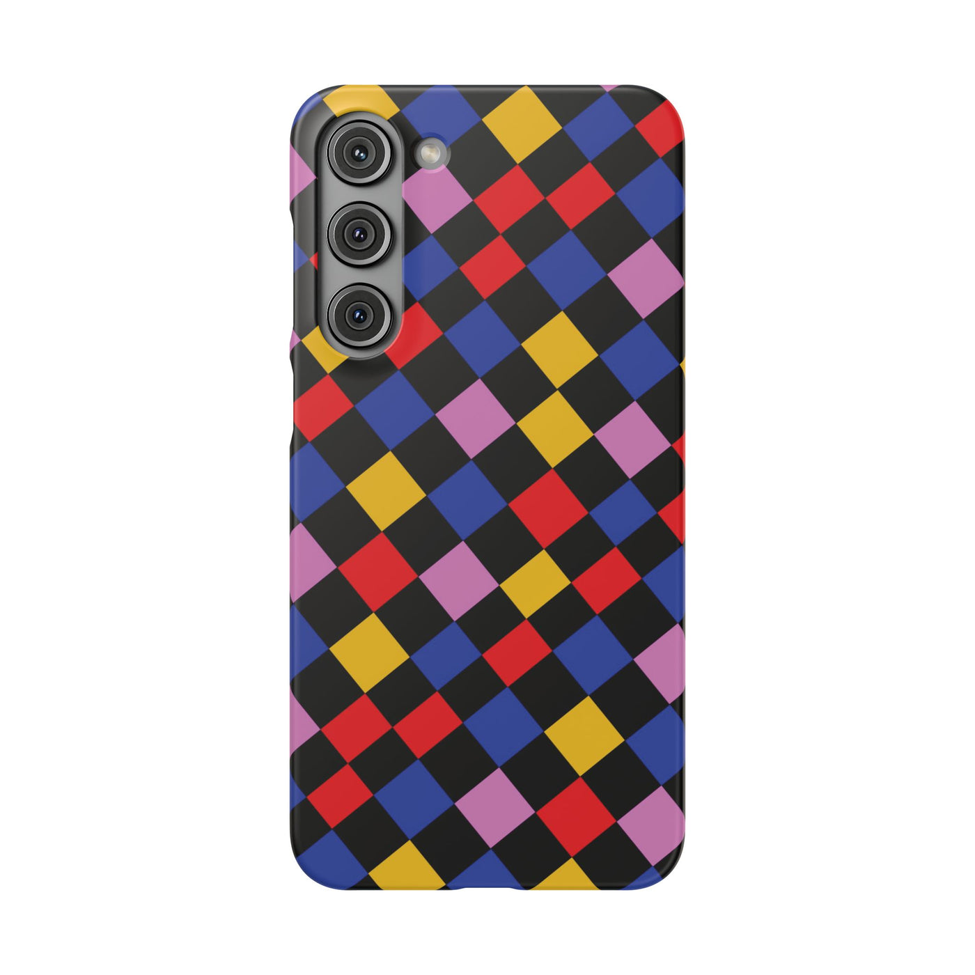 Colorful Checkerboard Cute Phone Case - Sleek Snap - for iPhone 16 15 14 13 12 11 Max Pro Plus Samsung Galaxy S24 S23 S22 S21 S20 Plus Ultra - Studio40ParkLane