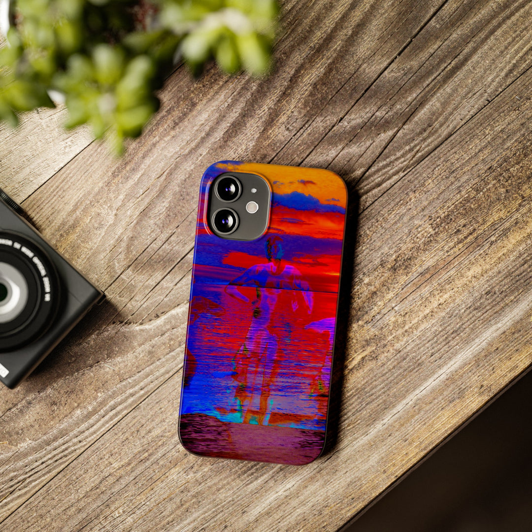 Slim Cute Phone Cases for Iphone | iPhone 15 Case | iPhone 15 Pro Max, Iphone 14 Case, Iphone 14 Pro Max, Iphone 13, Red Blue Sunset - Studio40ParkLane