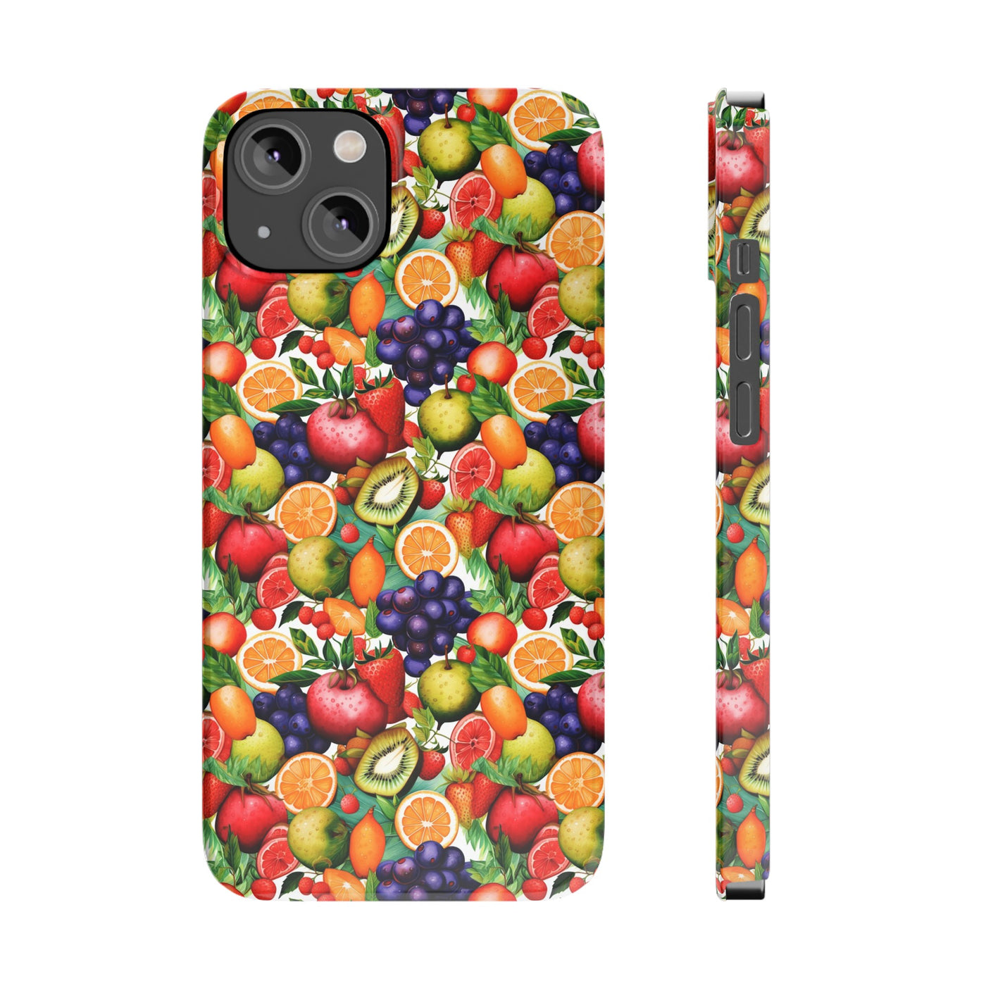 Slim Cute Phone Cases for Iphone  | iPhone 15 Case | iPhone 15 Pro Max Case, Iphone 14, Iphone 14 Pro Max, Iphone 13, Summer Fruit Mix Selection